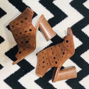 Top shop suede open toe booties